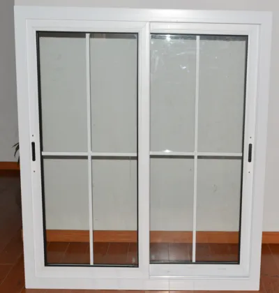 North American Latest Design Grill PVC Sliding Window