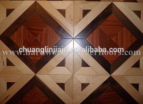 Massif Engineered Decorative Machine Teak Parquet Floorings, High