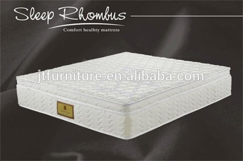 3 layer king size pillow top pocket spring mattress , matelas (XT -098 )