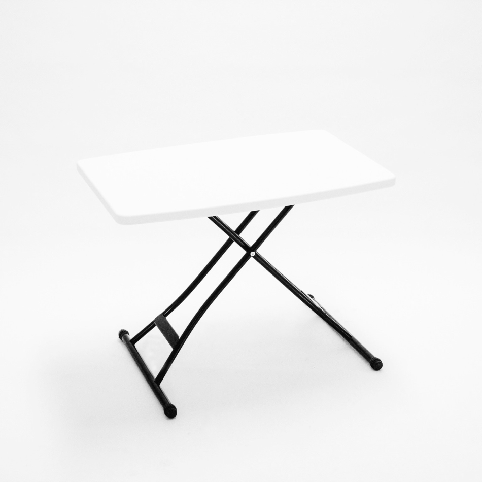 Portable plastic folding table
