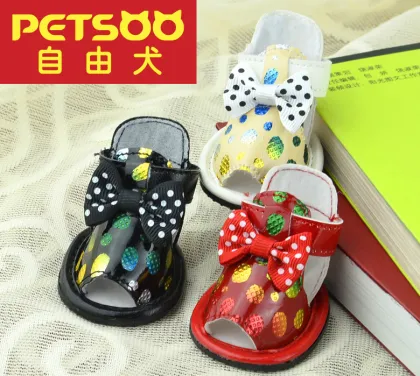 PETSOO Color bronzing pet Pet Sandals Boots Wholesale [PDS-025]