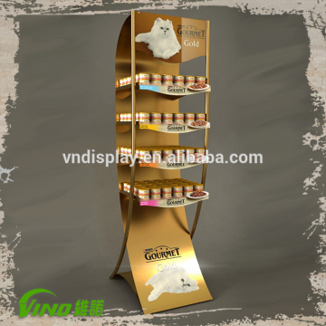 POP Metal Supermarket Product Floor Display , supermarket shelf floor display