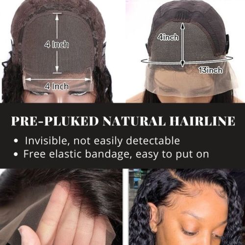 straight 4x4 lace closure human hair wig