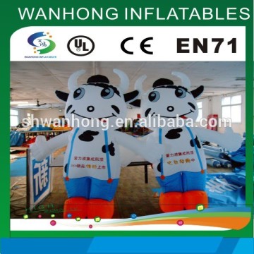 Newest style inflatable cow cartoon characters on sale