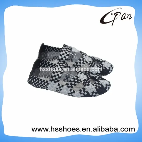 2016 hot sale breathable weaving shoes for ladies