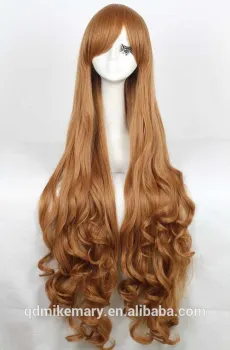 Long Blonde Afro Wave Synthetic Hair Wig