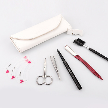 Complete Beauty Solution: Eyebrow Threading and Five-Piece Makeup Set