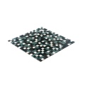 Glass mosaic with adhesive