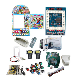 Coin Operated Game Machine Mario PCB Kit With 616 Coin Selector 33mm Push button with Microswitch