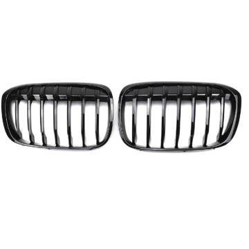 X1 Series F48 Gloss Black Single Line Kidney Front Grille for BMW