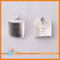 Alta calidad Matt Silver Plaza Metal colgante pendiente