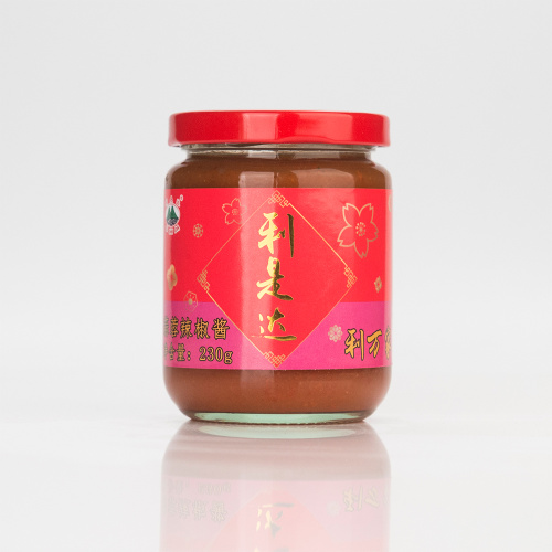 230 g di salsa di peperoncino all&#39;aglio (vaso di vetro)