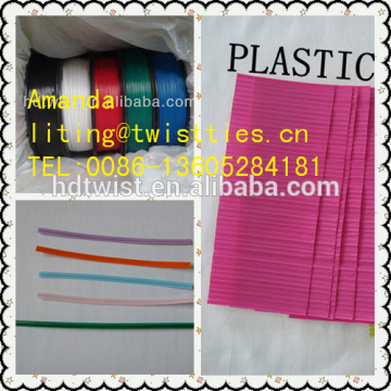 4mm 750m PE pre-cut/gang/spool twist ties for bag/spool PE for machine