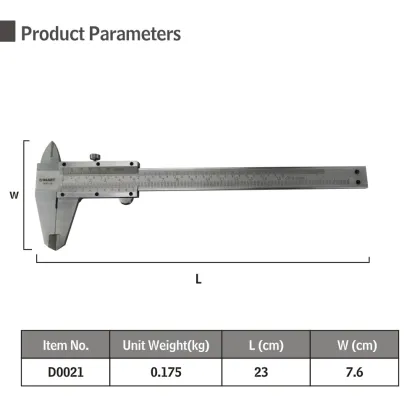Insize 150mm 6-inch Vernier Caliper - Stainless Steel, Carbon Steel Measurement Tool by C-MART