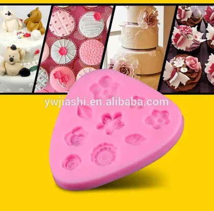 Hot sell New flower fondant mold cake decoration mold flower shaped flower cake mold