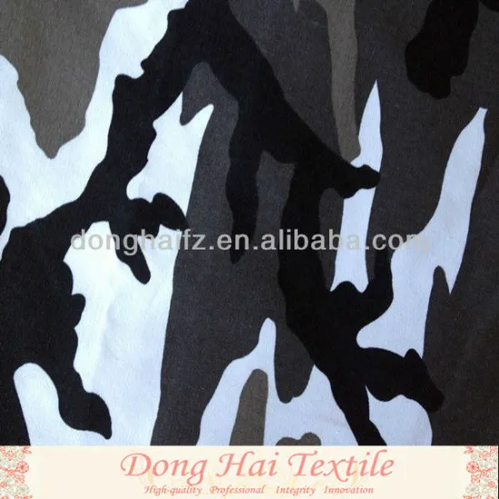 Army's choice of cotton camouflage polyester fabric