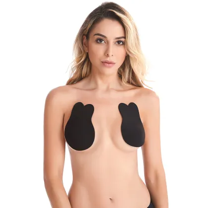 New Design Women Rabbit Uplift Gathering Nipple Cover