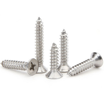 Hot Sale 304 Stainless Steel Cross Recessed Countersunk Head Self Tapping Screw - DIN 7982