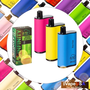 Fume Infinity descartável vape o sabor do açúcar arco -íris