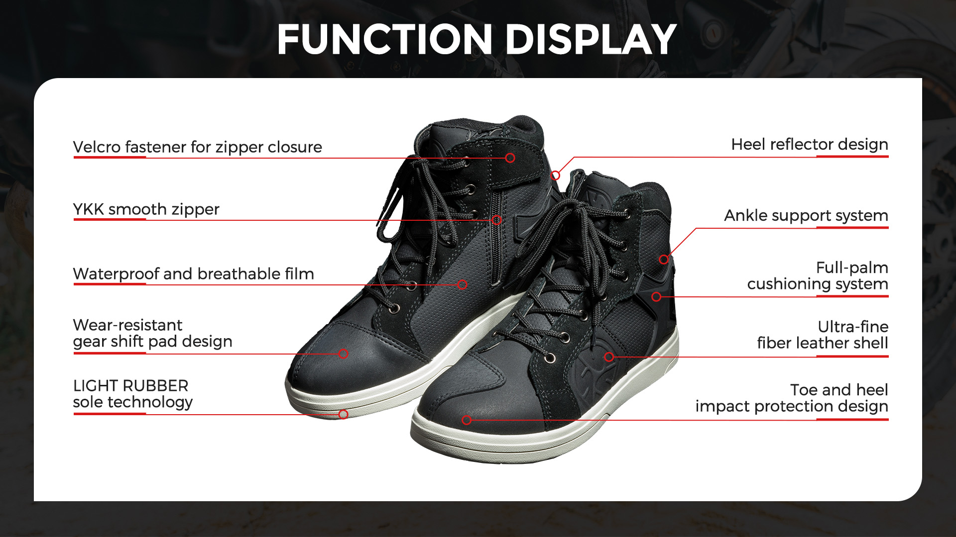 waterproof motorcycle shoes