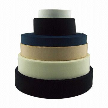 Rayon grosgrain webbing with various colors and widths