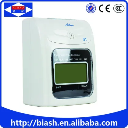 Traditional punch clocks time card machine/bundy clock