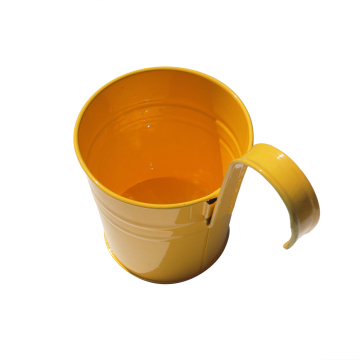Wholesale Yellow Steel Flower Pot for Office Decor