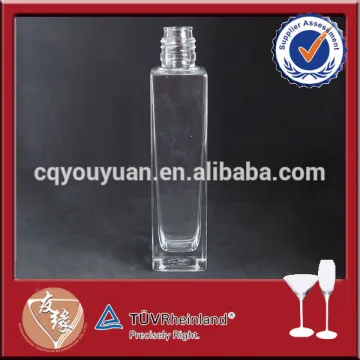 High flint clear glass fancy oil bottle 250ml