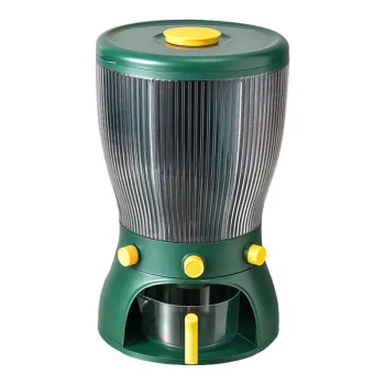 Automatic Metered Rice Grain Dispenser - Insect-proof and Moisture-proof Household Cylinder