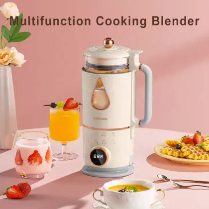 Automatic Almond Milk Maker with Auto Clean Glass for Homemade Soy and Oat Milk