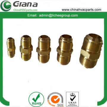 High pressure brass tube fitting reducer union
