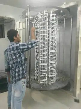 Plastic Lid uv automatic spraying line