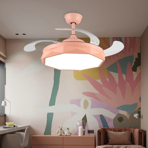 Modern Fancy Low Watt AC Retractable Ceiling Fan