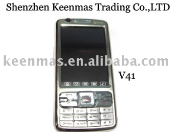 China mobile phone V41:3.0 inch large touch screen,2.0 mp camera with two lens, Dual sim card(working at same time)