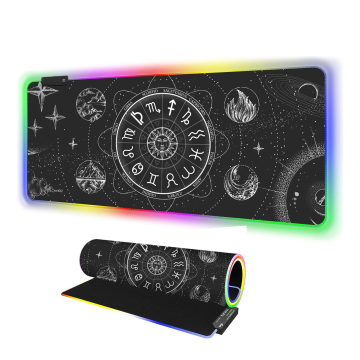 Factory Wholesale Customizable 900x400mm LED RGB Gaming Desk Mouse Mat