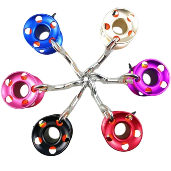 High-Quality 15M/45ft Aluminum Lightweight Diving Finger Spool Reel - Factory Promotion