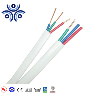 Copper Conductor Double PVC Insulation Flat Electric Wire BVVB Ce IEC BS TUV Standard 300/500V