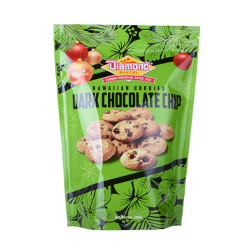 250g 8oz Matt Black Snack Bag Dengan Ritsleting