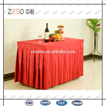 Factory Directly Sale Cheap Plain Woven Fabric Wholesale Hotel Table Skirting