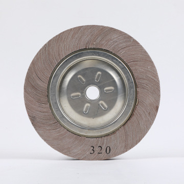 Nylon Fiber Emery Cloth Chuck Type Polishing Buffing Wheel for Stainless Steel - 6 Inch