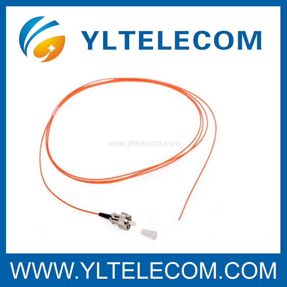 FC E2000/MU Multimode Fiber Optic Pigtails Yellow PVC LSZH Cable