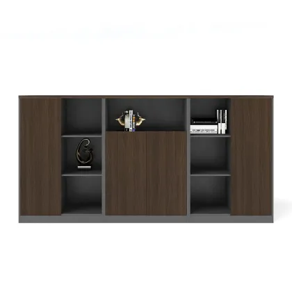 Wooden Office File Bookcase - Storage Rack for Cabinets and Furniture