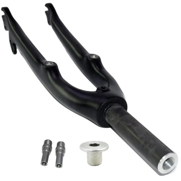 451 Piezas de bicicleta plegable de horquilla delantera de fibra de carbono con freno V 20er 406 74 mm SP8