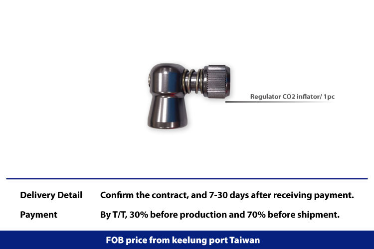 Regulator CO2 inflator for schrader valve and presta valve