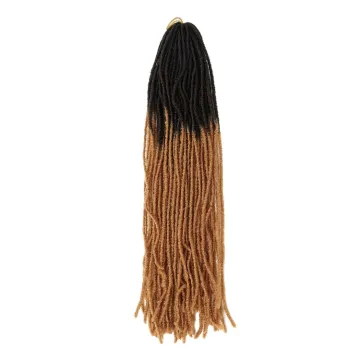 Natural Ombre Mini Micro Faux Sister Locs Straight Dreadlocks Synthetic Crochet Braids Hair Extension Sisterlocks