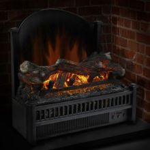 Electric Log Insert with Removable Fireback