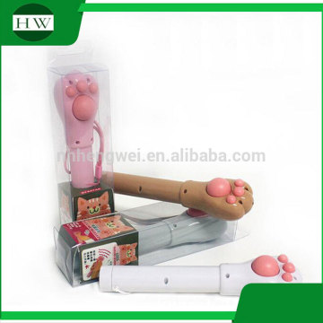 multipurpose mini cartoon cat paw portable plastic led electric torch flashlight with massage hammer