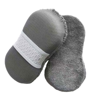 Twisted Loop Car Wash Pad: Plush Microfiber Soft Cleaning Sponge
