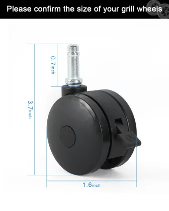 Universal Wheel with Brake, Caster Set,