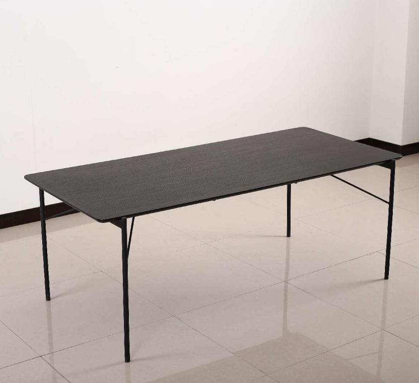 black wood dining table